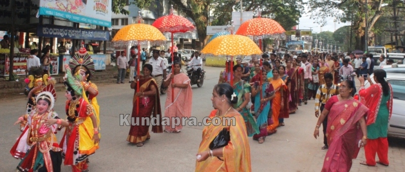 Rojotsava award winner Govinda Sherugar honored at Kala mandira Kundapura (13)