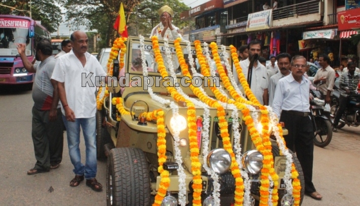Rojotsava award winner Govinda Sherugar honored at Kala mandira Kundapura (16)