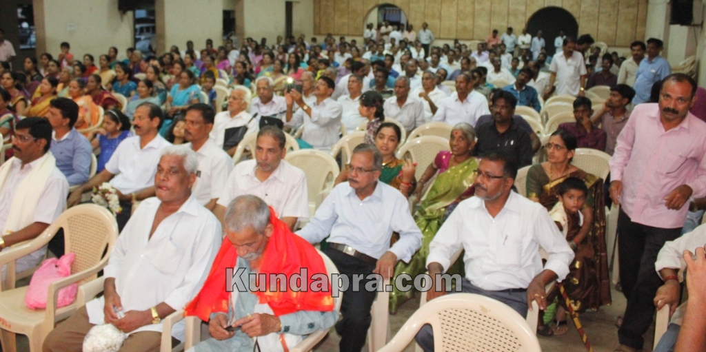 Rojotsava award winner Govinda Sherugar honored at Kala mandira Kundapura (2)