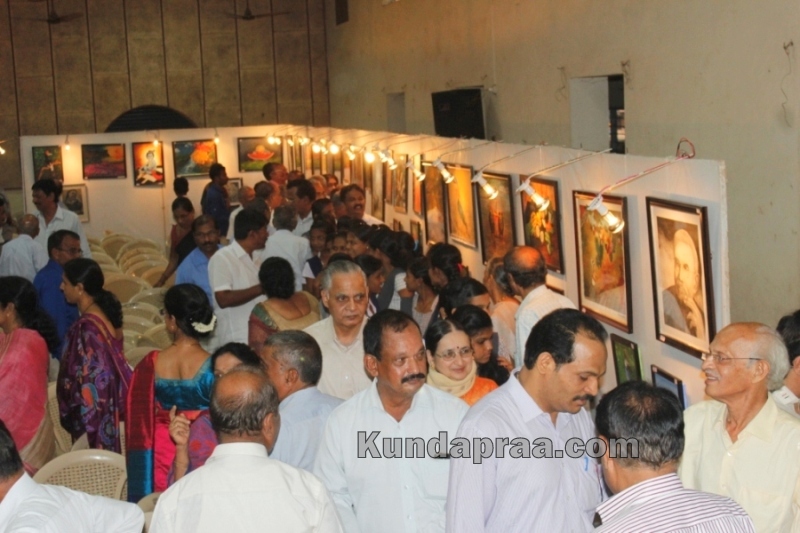 Srujana - Dr Subhodkumar Malli's Art exhibition at Kundapura kala mandira- Dr H.S. Malli (10)
