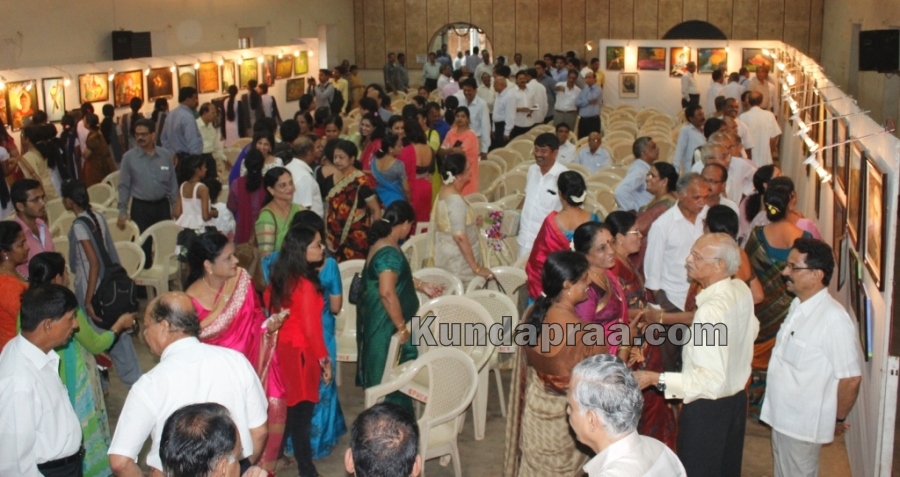 Srujana - Dr Subhodkumar Malli's Art exhibition at Kundapura kala mandira- Dr H.S. Malli (11)