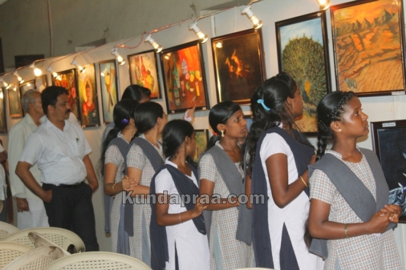 Srujana - Dr Subhodkumar Malli's Art exhibition at Kundapura kala mandira- Dr H.S. Malli (13)