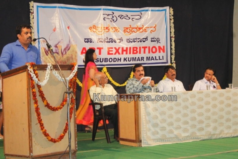 Srujana - Dr Subhodkumar Malli's Art exhibition at Kundapura kala mandira- Dr H.S. Malli (28)