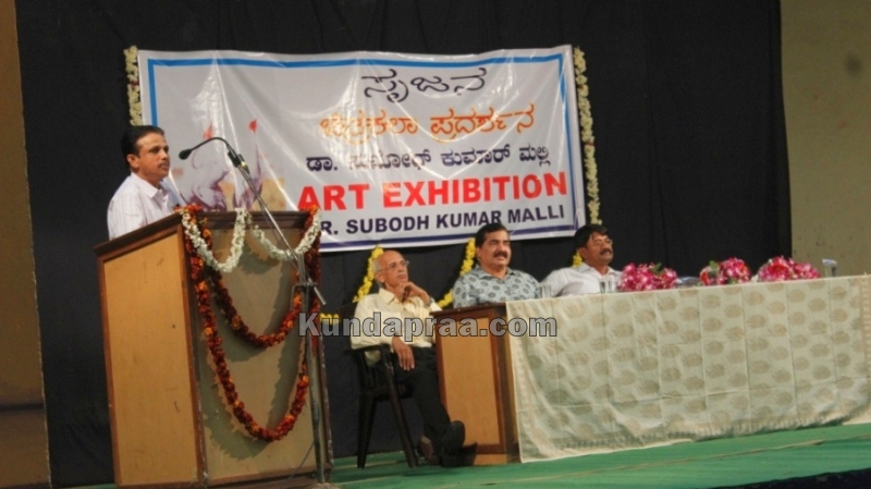 Srujana - Dr Subhodkumar Malli's Art exhibition at Kundapura kala mandira- Dr H.S. Malli (31)