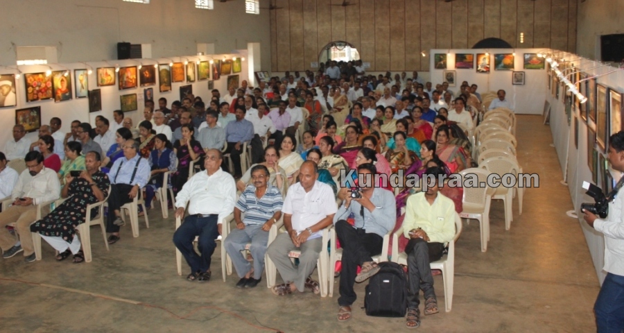 Srujana - Dr Subhodkumar Malli's Art exhibition at Kundapura kala mandira- Dr H.S. Malli (5)