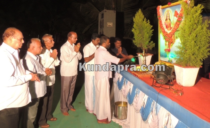 Byndoor Jayanand Hoblidar Home - Bharat Mata Poojana (2)