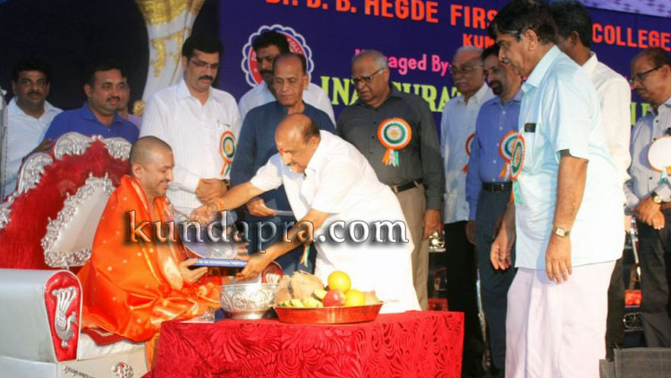 Dr BB Hegde First Grade college New building inaurural function - BM sukumar shetty (21)