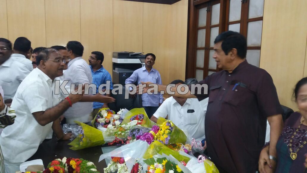 Oskar Fernandies 4th time elected to Rajyasabha. raju poojary wished (3)