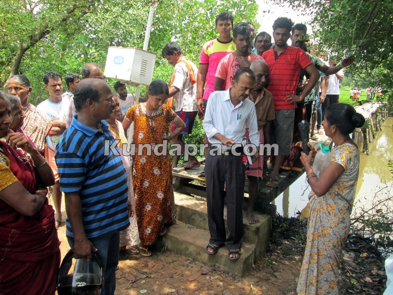 news Saligrama birdge protest