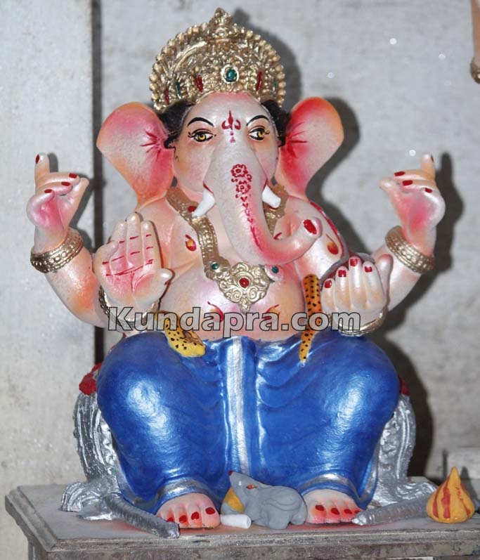 Kundapura ganesh idols makers Vasantha Gudigar made idols has demond in Hydarbad (13)