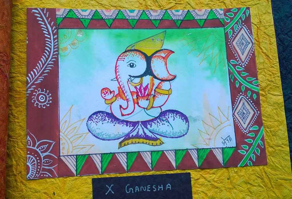 Shreyas Ganapathi Art - x Ganesha