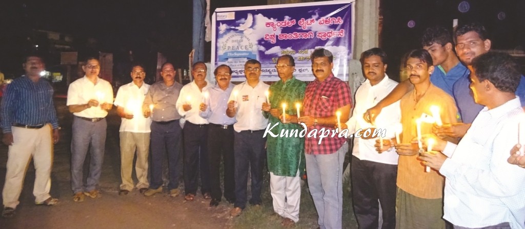 ರೋಟರಿ ಕ್ಲಬ್ ಕುಂದಾಪುರದಿಂದ ವಿಶ್ವ ಶಾಂತಿಗಾಗಿ ಪ್ರಾರ್ಥನೆ