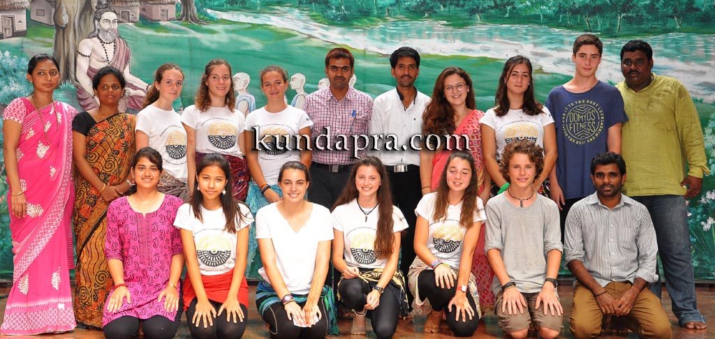 ಹಟ್ಟಿಯಂಗಡಿ: ಸ್ಪೇನ್ ವಿದ್ಯಾರ್ಥಿಗಳಿಗೆ ಸಂಸ್ಕೃತಿ ವಿನಿಮಯದ ಪಾಠ