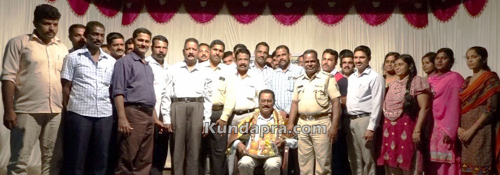 ವರ್ಗಾವಣೆಯಾದ ಬೈಂದೂರು ವೃತ್ತ ನಿರೀಕ್ಷಕ ಸುದರ್ಶನ್ ಅವರಿಗೆ ಬೀಳ್ಕೊಡುಗೆ