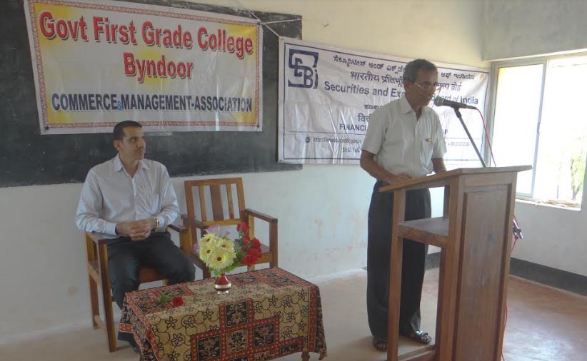 ಬೈಂದೂರು ಸರಕಾರಿ ಪ್ರಥಮ ದರ್ಜೆ ಕಾಲೇಜು ‘ಹಣಕಾಸು ಉಳಿಕೆ – ಹೂಡಿಕೆ’ ಮಾಹಿತಿ ಕಾರ್ಯಕ್ರಮ