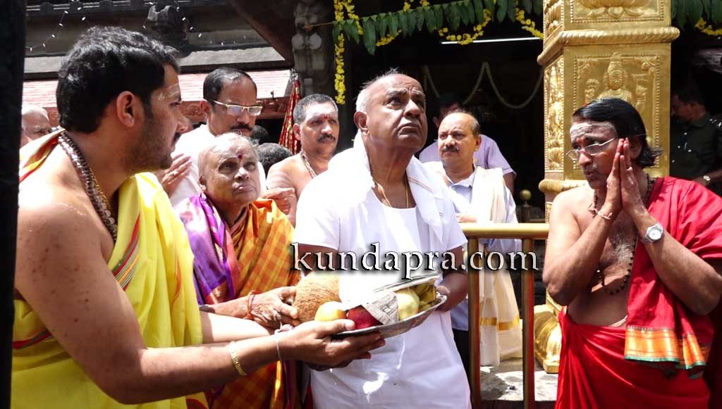 ಕೊಲ್ಲೂರು: ಕಾವೇರಿ ನೀರು ಹಂಚಿಕೆಯ ವಿಚಾರದಲ್ಲಿ ಸ್ವಾರ್ಥ ರಾಜಕಾರಣ ಮಾಡಿಲ್ಲ – ಮಾಜಿ ಪ್ರಧಾನಿ ದೇವೇಗೌಡ