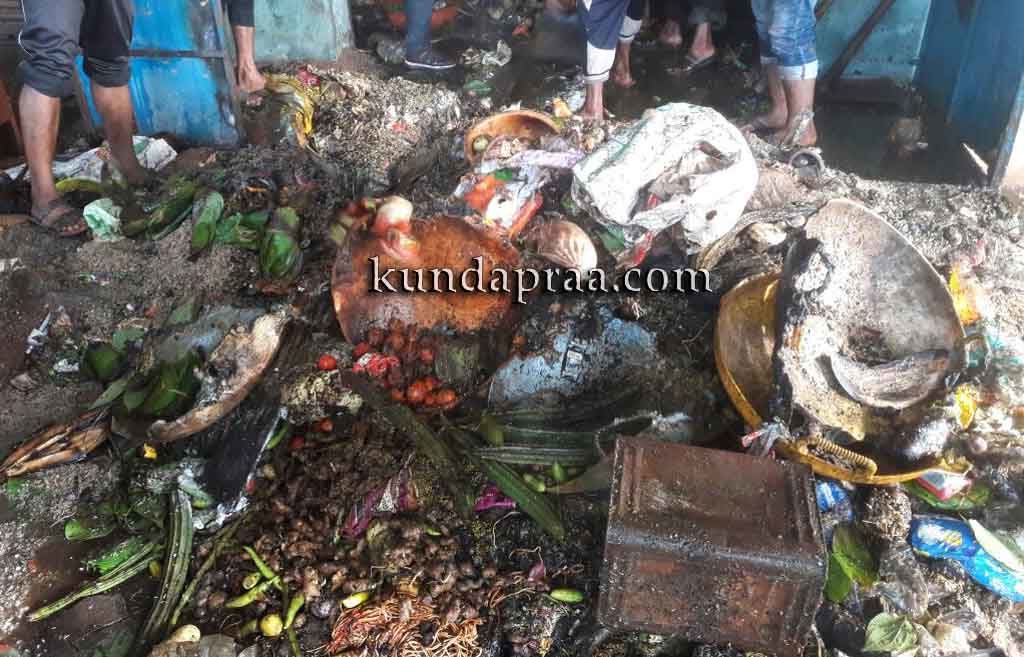 ಕಂಡ್ಲೂರು: ದಿನಸಿ ಅಂಗಡಿಗೆ ಬೆಂಕಿ. ಅಪಾರ ನಷ್ಟ