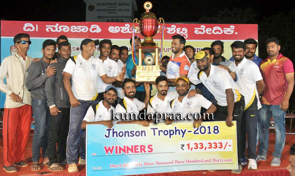 ಹಂಗಳೂರು: ಜಾನ್ಸ್ನ್ ಟ್ರೋಫಿ ಬೆಂಗಳೂರಿನ ಜಯಕರ್ನಾಟಕ ತಂಡದ ಮುಡಿಗೆ