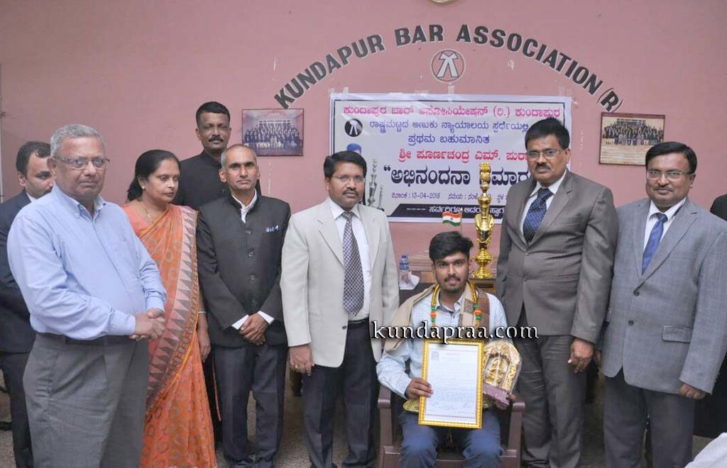 ರಾಷ್ಟ್ರ ಮಟ್ಟದ ಅಣಕು ನ್ಯಾಯಾಲಯ ಸ್ಪರ್ಧೆ: ಪೂರ್ಣಚಂದ್ರ ಎಲ್ ಪುರಾಣಿಕ ಪ್ರಥಮ