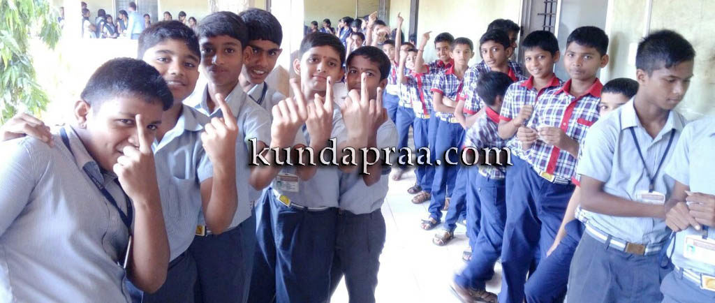 ಶ್ರೀ ಮೂಕಾಂಬಿಕಾ ಪಬ್ಲಿಕ್ ಸ್ಕೂಲ್: ಚುನಾವಣಾ ಮಾಹಿತಿ ಕಾರ್ಯಕ್ರಮ