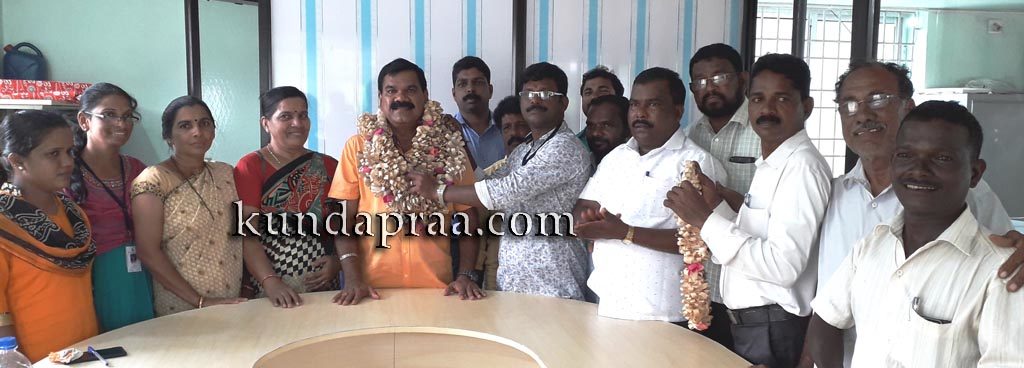 ಗುಜ್ಜಾಡಿ ಗ್ರಾಮ ಪಂಚಾಯತ್ ಅಧ್ಯಕ್ಷರಾಗಿ ತಮ್ಮಯ್ಯ ದೇವಾಡಿಗ