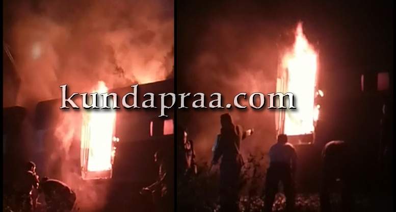 ಮಂಗಳ ಎಕ್ಸ್ಪ್ರೆಸ್ನಲ್ಲಿ ಬೆಂಕಿ ಆಕಸ್ಮಿಕ: ಪ್ರಯಾಣಿಕರು ಅಪಾಯದಿಂದ ಪಾರು