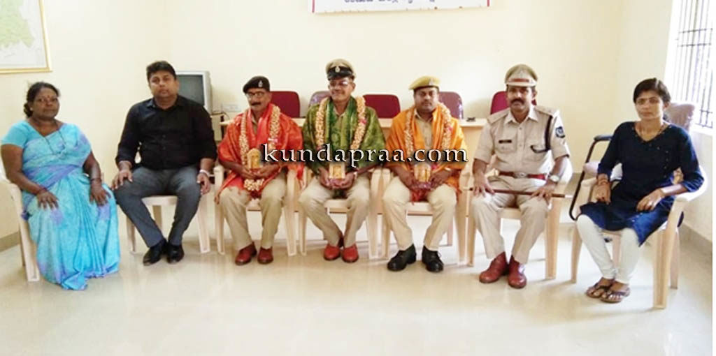 ವಿವಿಧ ಕ್ಷೇತ್ರಗಳಲ್ಲಿ ಪುರಸ್ಕೃತರಾದ ಗೃಹರಕ್ಷಕ ಅಧಿಕಾರಿಗಳಿಗೆ ಸನ್ಮಾನ