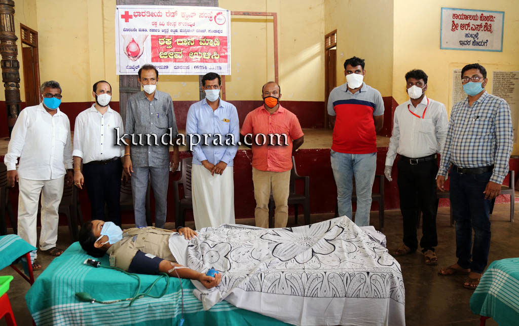 ಬೈಂದೂರು: ಭಾರತೀಯ ರೆಡ್ಕ್ರಾಸ್ ಸಂಸ್ಥೆ ನೇತೃತ್ವದಲ್ಲಿ ರಕ್ತದಾನ ಶಿಬಿರ