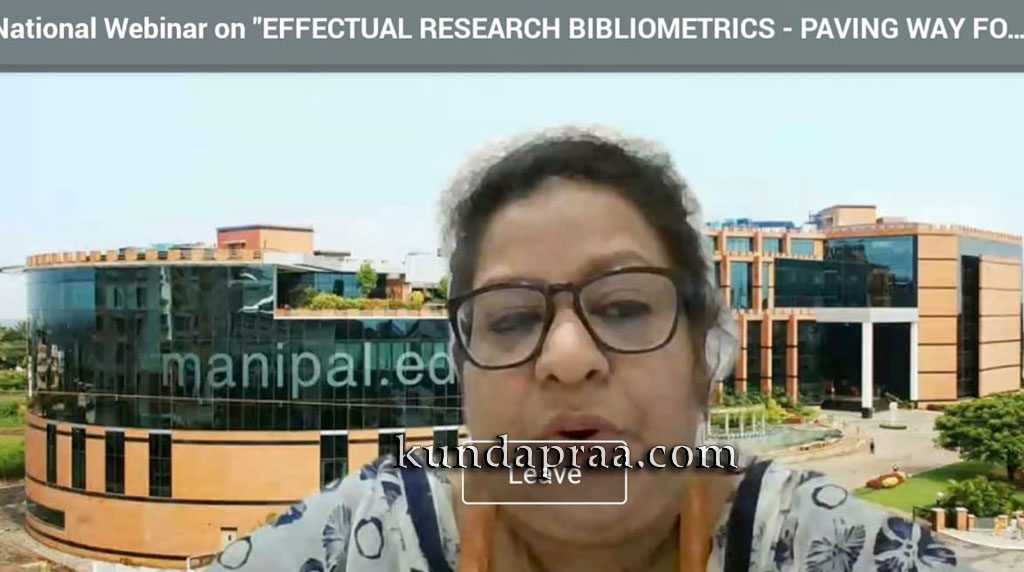 ಪರಿಣಾಮಕಾರಿ ಸಂಶೋಧನಾ ಗ್ರಂಥಸೂಚಿ – ಸಾಂಸ್ಥಿಕವಾಗಿ ಮೌಲ್ಯಮಾಪನ: ರಾಷ್ಟ್ರೀಯ ವೆಬಿನಾರ್