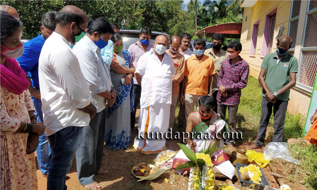 ಮರವಂತೆ: ಜಟ್ಟಿಗ ದೇವಸ್ಥಾನ ರಸ್ತೆ ಅಭಿವೃದ್ಧಿ ಕಾಮಗಾರಿ ಭೂಮಿಪೂಜೆ