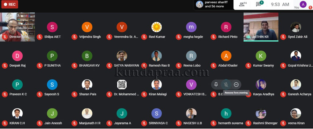 ಆಳ್ವಾಸ್ ಇಂಜಿನಿಯರಿಂಗ್ ಕಾಲೇಜು: ಶಿಕ್ಷಕರಿಗೆ ಆನ್ಲೈನ್ ಎಫ್ಡಿಪಿ ಕಾರ್ಯಕ್ರಮ