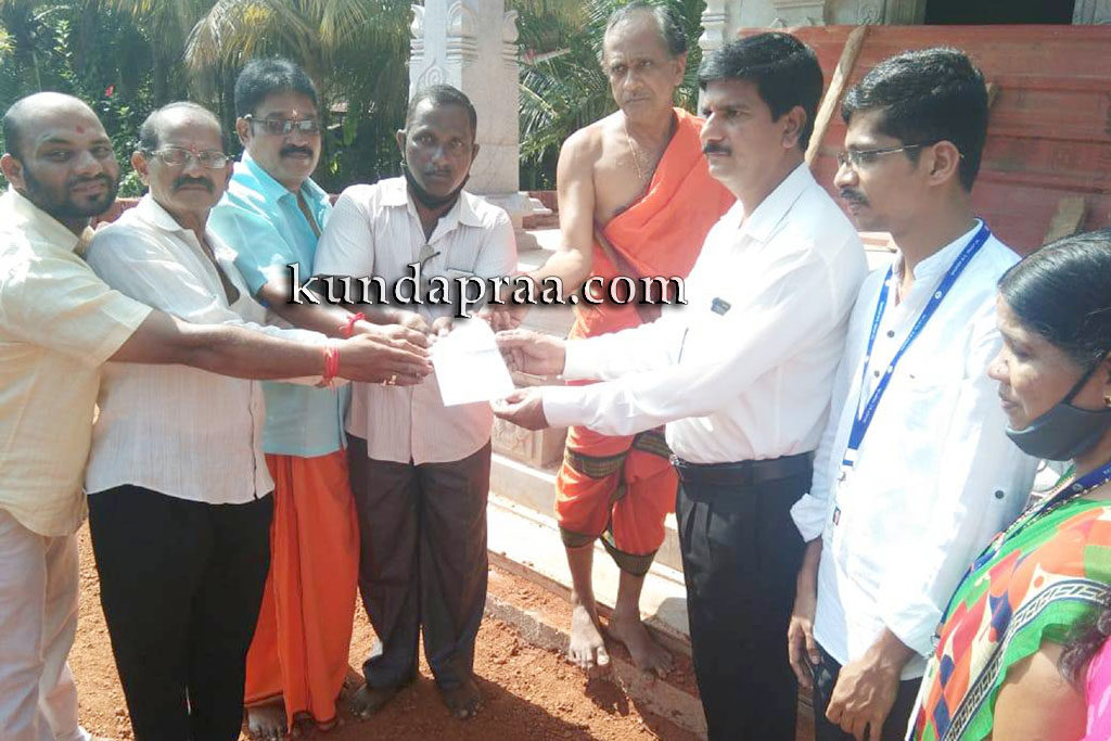 ಶ್ರೀ ಮಹಾಗಣಪತಿ ದೇವಸ್ಥಾನ ಮರುನಿರ್ಮಾಣಕ್ಕೆ ಅನುದಾನ