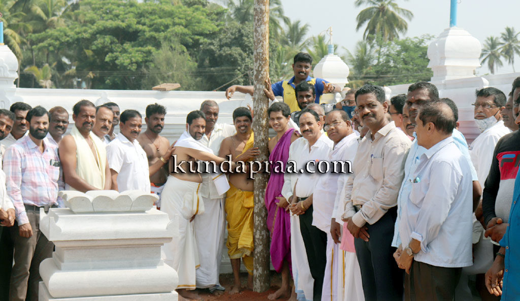 ಯಡ್ತರೆ ಶ್ರೀ ಕೋಟಿ ಚೆನ್ನಯ್ಯ ಪಂಜುರ್ಲಿ ಗರಡಿ: ಚಪ್ಪರ ಮುಹೂರ್ತ ಸಂಪನ್ನ