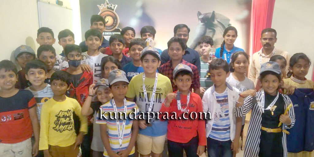 ಕಶ್ವಿ ಚೆಸ್ ಸ್ಕೂಲ್ ರ್ಯಾಪಿಡ್ ಚೆಸ್ ಪಂದ್ಯಾಟ, ಬಹುಮಾನ ವಿತರಣೆ