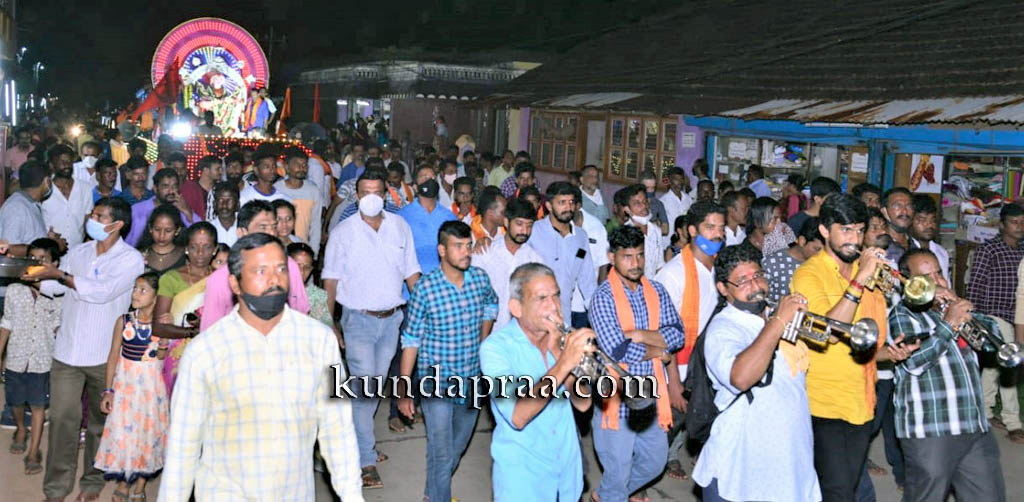 ಗಂಗೊಳ್ಳಿ: ಶ್ರೀ ಶಾರದೋತ್ಸವದ ಶಾರದಾ ಮೂರ್ತಿಯ ಪುರಮೆರವಣಿಗೆ ಸಂಪನ್ನ