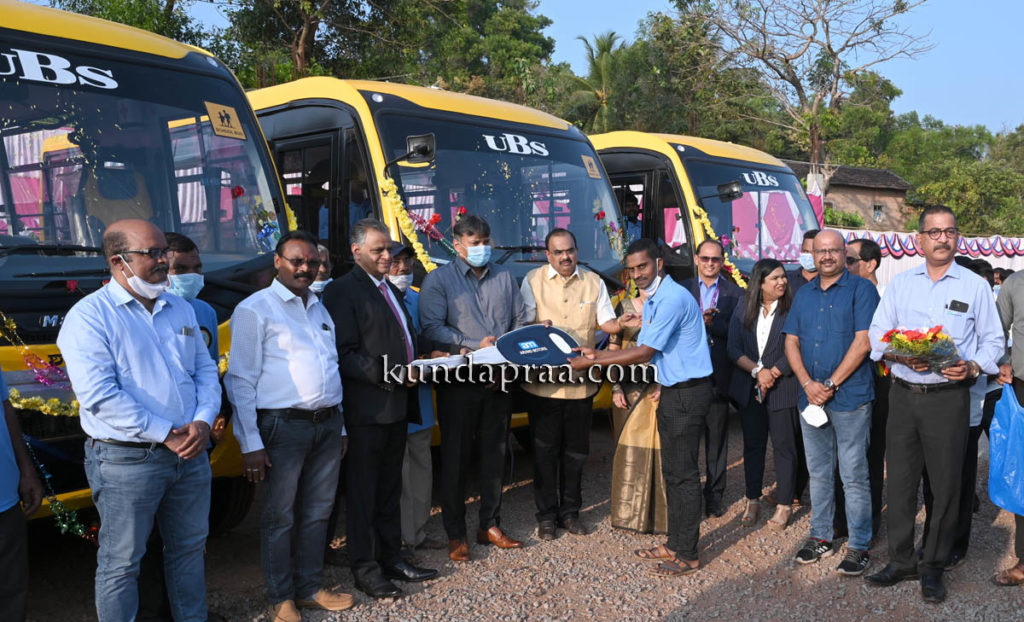 ಯು. ಬಿ. ಶೆಟ್ಟಿ ಸಮೂಹ ಶಿಕ್ಷಣ ಸಂಸ್ಥೆಗಳ ನೂತನ ಶಾಲಾ ವಾಹನಗಳ ಲೋಕಾರ್ಪಣೆ