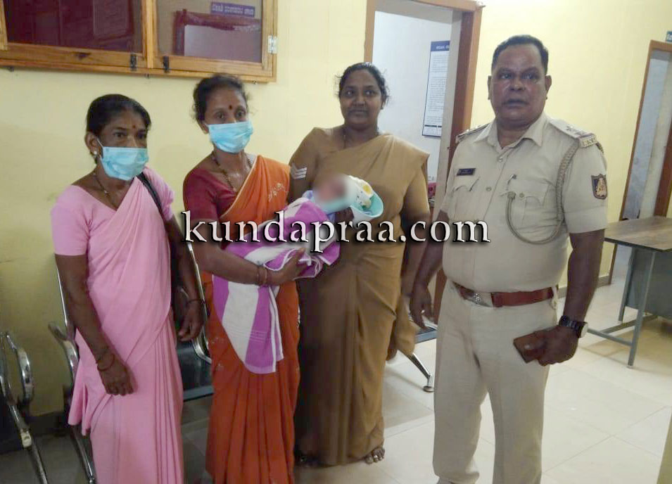 ಕಾಡಿನೊಳಕ್ಕೆ ಎಸೆದಿದ್ದ ಏಳು ದಿನದ ಹಸುಳೆಯ ರಕ್ಷಣೆ