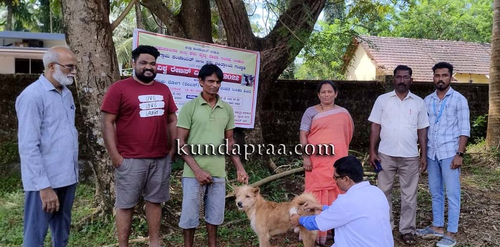 ರೇಬಿಸ್ ರೋಗ ನಿರೋಧಕ ಲಸಿಕೆ ನೀಡುವ ಕಾರ್ಯಕ್ರಮಕ್ಕೆ ಚಾಲನೆ