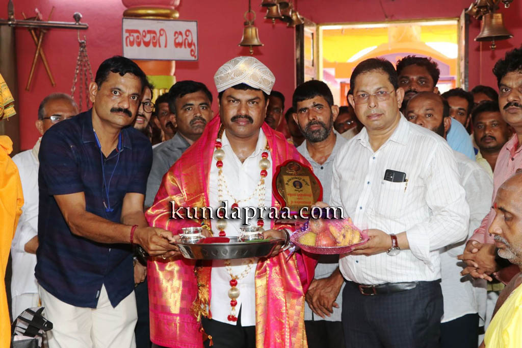 ಉಪ್ಪುಂದ: ಸಂಸದ ಬಿ.ವೈ. ರಾಘವೇಂದ್ರ ಅವರಿಗೆ ಸನ್ಮಾನ