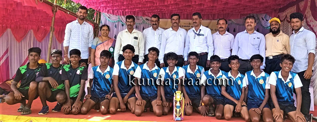 ಬಾಲಕರ ತ್ರೋಬಾಲ್ ಪಂದ್ಯಾಟ: ಗಂಗೊಳ್ಳಿಯ ಸ್ಟೆಲ್ಲಾ ಮಾರಿಸ್ ಪ್ರೌಢ ಶಾಲೆ ವಿಭಾಗ ಮಟ್ಟಕ್ಕೆ ಆಯ್ಕೆ