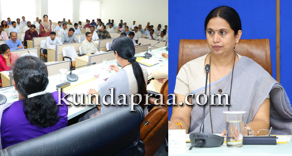 ಅಭಿವೃದ್ಧಿ ಕಾಮಗಾರಿಗಳಲ್ಲಿ ವಿಳಂಬ ಧೋರಣೆ ಅನುಸರಿಸಿದರೆ ನಿರ್ದಾಕ್ಷಿಣ್ಯ ಕ್ರಮ: ಕೆಡಿಪಿ ಸಭೆಯಲ್ಲಿ ಅಧಿಕಾರಿಗಳಿಗೆ ಸಚಿವೆ ಲಕ್ಷ್ಮೀ ಹೆಬ್ಬಾಳ್ಕರ್ ಎಚ್ಚರಿಕೆ