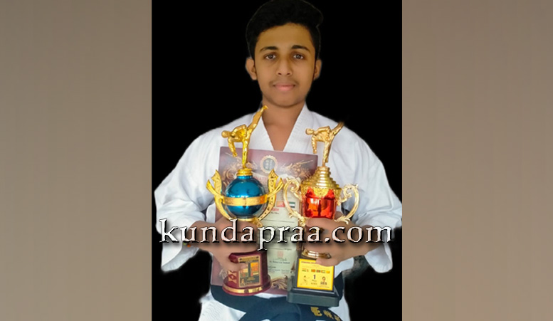 ಎಕ್ಸಲೆಂಟ್ ಕಾಲೇಜಿನ ವಿದ್ಯಾರ್ಥಿ ಅನೀಶ್ ಆರ್. ಶೆಟ್ಟಿ ಕರಾಟೆ ಸ್ಪರ್ಧೆಯಲ್ಲಿ ರಾಷ್ಟ್ರಕ್ಕೆ ದ್ವಿತೀಯ ಸ್ಥಾನ