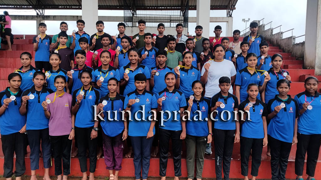 ದಕ್ಷಿಣ ಕನ್ನಡ ಕಿರಿಯರ ಅಥ್ಲೆಟಿಕ್ಸ್ ಕ್ರೀಡಾಕೂಟದಲ್ಲಿ ಆಳ್ವಾಸ್ ಸ್ಪೋರ್ಟ್ಸ್ ಕ್ಲಬ್ಗೆ 63 ಪದಕ