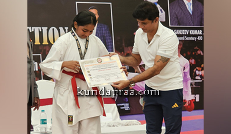 ರಾಜ್ಯ ಮಟ್ಟದ ಕರಾಟೆ ಸ್ಫರ್ಧೆಯಲ್ಲಿ ಗುರುಕುಲ ಶಾಲೆಯ ಝಾರಾಳಿಗೆ ಸ್ವರ್ಣ ಪದಕ – ರಾಷ್ಟ್ರಮಟ್ಟಕೆ ಆಯ್ಕೆ