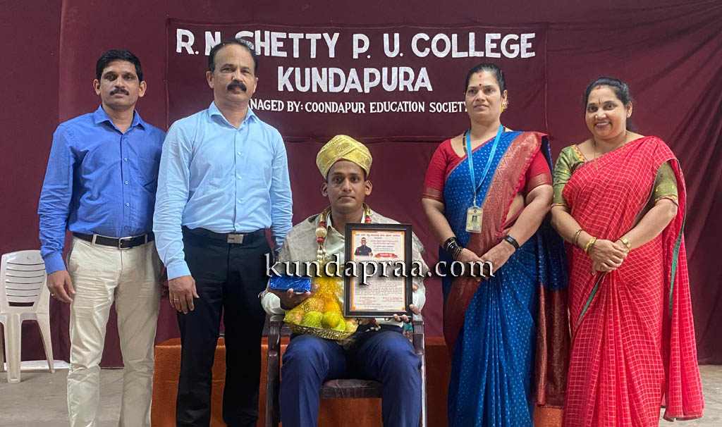 ಆರ್.ಎನ್. ಶೆಟ್ಟಿ ಪ.ಪೂ ಕಾಲೇಜಿನಲ್ಲಿ ಲೆಫ್ಟಿನೆಂಟ್ ಭರತ್ ಬಾಬು ದೇವಾಡಿಗ ಅವರಿಗೆ ಸನ್ಮಾನ