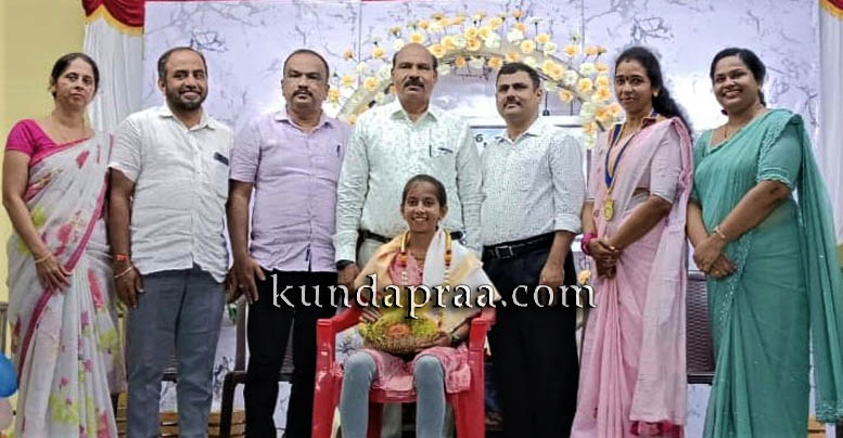 ರಾಷ್ಟ್ರ ಮಟ್ಟಕ್ಕೆ ಆಯ್ಕೆಯಾದ ಪ್ರಾರ್ಥನಾ ಪೈ ಅವರಿಗೆ ಗಂಗೊಳ್ಳಿ ರೋಟರಿ ಕ್ಲಬ್ ವತಿಯಿಂದ ಸನ್ಮಾನ