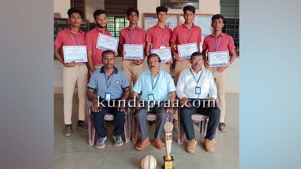 ಹ್ಯಾಂಡ್ ಬಾಲ್ ಪಂದ್ಯಾಟ: ಶ್ರೀ ವೆಂಕಟರಮಣ ಆಂಗ್ಲ ಮಾಧ್ಯಮ ಪ್ರೌಢ ಶಾಲೆ ವಿದ್ಯಾರ್ಥಿಗಳು ರಾಜ್ಯಮಟ್ಟಕ್ಕೆ ಆಯ್ಕೆ