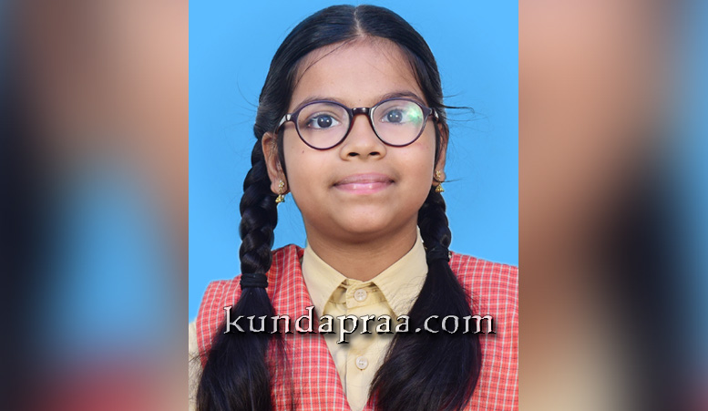 ರಾಷ್ಟ್ರ ಮಟ್ಟದ ಅಬಾಕಸ್ ಮತ್ತು ಮೆಂಟಲ್ ಅರಿಥಮೆಟಿಕ್ ಸ್ಪರ್ಧೆಯಲ್ಲಿ ಪ್ರಶ್ಮಾ ಶೆಟ್ಟಿಗೆ ತೃತೀಯ ಸ್ಥಾನ