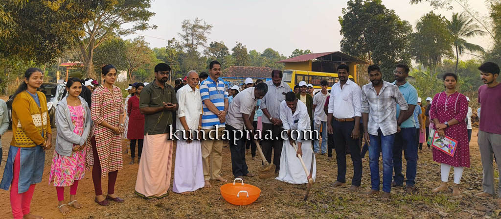 ವಡ್ಡರ್ಸೆ ಎನ್.ಎಸ್.ಎಸ್. ಶಿಬಿರದಲ್ಲಿ ಶ್ರಮದಾನ ಉದ್ಘಾಟನೆ