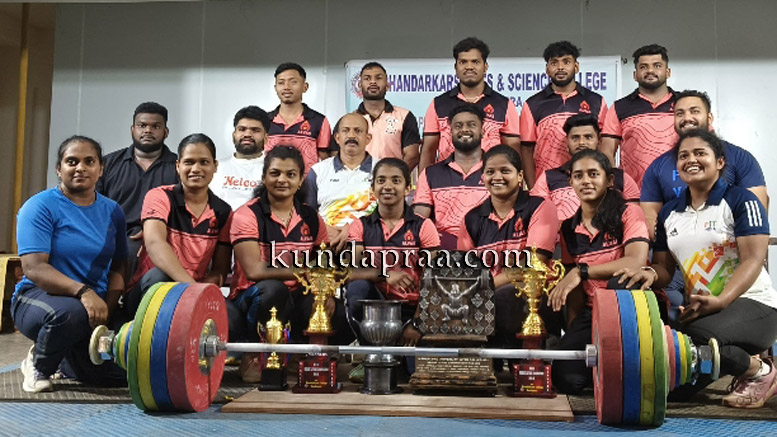 ಅಂತರ್ ಕಾಲೇಜು ವೇಯ್ಟ್ ಲಿಫ್ಟಿಂಗ್ ಸ್ಪರ್ಧಾಕೂಟ: ಆಳ್ವಾಸ್ಗೆ ಸಮಗ್ರ ಪ್ರಶಸ್ತಿ